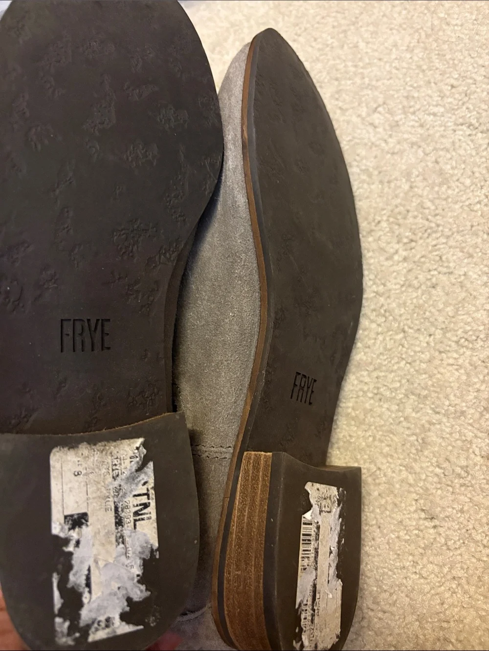 Frye Women  Misty Chelsea Boot Slip On Taupe Bootie Ankle Suede Casual Size 8